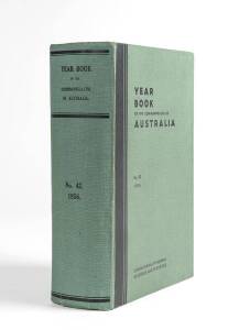 YEAR BOOKS: "Year Book of the Commonwealth of Australia" for 1956, 1964, 1969, 1970, 1971, 1972, 1973, 1975-76 & 1977-78; plus "Victorian Year Book 1973". (10 items).
