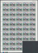 Quantity of complete sheets & large blocks etc predominantly from the mid-1960s, mostly from Australia including 1965 ANZAC 8d & 2/3d blocks of 40, and Territories including Norfolk 1966 Surcharges x20+ sets, unmounted. Inspection will reward. (1000s)