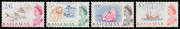 BAHAMAS: 1954 Pictorials ½d to 8d in blocks of 20+ and to 1/- in blocks of 8 plus 2/- x3 2/6d x4 5/- x3, 1964 New Constitution overprints with 2/- x9 2/6d x8 & 5/- x9, 1964 Pictorials 2/- 2/6d & 5/- blocks of 4 and 6 10/- x4 & £1 x3, 1966 New Currency Ove