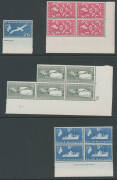 FALKLAND ISLANDS: SOUTH GEORGIA: 1963 ½d to £1 (both) including part sheets, blocks and singles to 1/- plus 2/- x20 2/6d x18 5/- x19 10/- x13 & £1 grey x6, 1972 Shackleton x35+ sets, 1974 Churchill M/S SG 42 x34 & 1977 Decimal Currency Surcharges, Cat £3 - 3