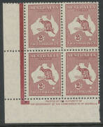 Handy group with Kangaroos First Wmk 2d & 3d both with the Watermark Inverted and 1d perf 'OS' No Monogram strip of 3, Third Wmk 2d & 1/- x2 all with the Watermark Inverted, 1/- Harrison Imprint block of 4 (minor bend & a little aged) & 2/- maroon Harriso - 2