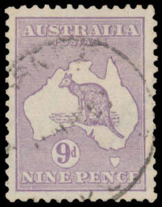 9d violet with the Watermark Inverted BW #25a, exceptional centring, indistinct cds, Cat $5000.