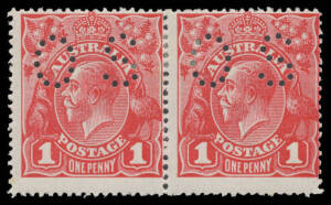 - Smooth Paper 1d orange-red BW #71Pbb horizontal pair, Cat $1500+. Michael Drury Certificate (2010).