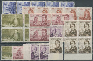 1963-65 Navigators 4/- to &pound;2 five sets mostly in strips or blocks, unmounted. (30)