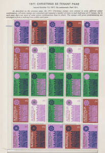 1966-89 issues apparently complete in Seven Seas hingeless album, 1971 Christmas is blocks of 9 & 25, unmounted. (100s)