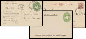 POSTAL CARDS: Mostly unused collection with Fullface 1d x4, Coronation KGV x6, Queen Mary x4 & Prince of Wales x3, Victorian Scenes set of 12, Roo 1d with 'OHMS' Heading, KGV 2d scarlet, 1½d brown on Flimsy Stock x2, Queen Mother 1d (used) & 1d+1d, etc, a