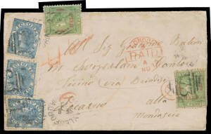 SWITZERLAND: 1873 cover to Ticino with Victorian La