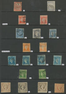 Basic collection on Hagners with Sydney Views 1d & 2d, Laureates to 3d x2, Perf Diadems to 1/- x3, 5/- Coin x2, 20/- Governors, 'OS' Overprints, etc, condition rather mixed especially in the earlies, STC &pound;5000+. (few 100)