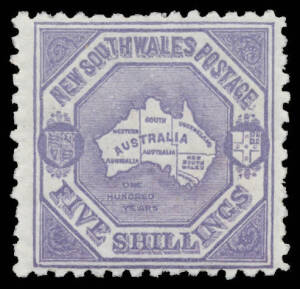 1890 High Values Wmk-in-Diamond Perf 10 5/- deep lilac SG 263, very fresh with large-part o.g., Cat £275.