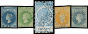 Collection on Hagners with London Printings 1d x2, 2d