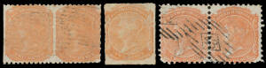 1869 Large Star Watermark 2d Rouletted SG 164 singles x3 (one unused) & a superb strip of 3 with 'MINTARO' cds; and Perf 11&frac12;-12&frac12;xRouletted SG 165 pair (with RPSofL Certificate) & a single on cover from 'TANUNDA' to 'KAPUNDA'; also V/Crown Wmk 2d SG 166 si