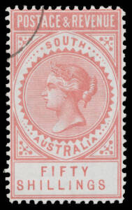 CANCELLED TO ORDER 50/- brownish red SG 201a, full o.g., Cat &pound;650. Superb!