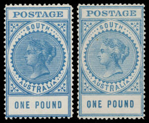 All-different printings/shades comprising 6d, 9d x2, 10d, 1/- x2, 2/6d x3, 5/- x2, 10/- & &pound;1 x2, Cat $1800+ (&pound;1300+). (14)