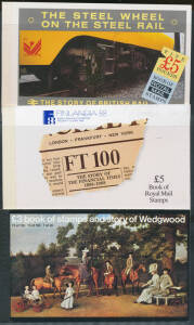 Three albums with a semi-specialised array of decimal booklets including "Smilers" & "Prestige" types. (few 100)
