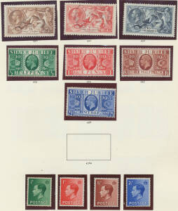 1841-1980 in two Windsor loose-leaf albums, QV 1881 5/- x2 used, & KEVII to 10/- used, KGV 1924-25 Wembley's *, 1934 Seahorses to 10/- used, KGVI &pound;1 Silver Wedding **, QEII 1959 Castles DLR 10/- (couple of short perfs) & &pound;1 and BW 5/- to &pound;1 then virtually