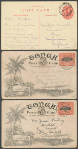 Niaufo'ou collection on leaves, STC &pound;300+ plus 'SPECIMEN' Overprints, unmounted; also a batch of mostly ordinary Tin Can Mail covers & a handy selection of Postal Stationery including scenic Postal Cards unused x3 & used x3 etc, condition variable.
