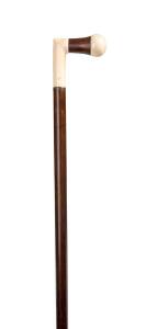 A walking stick with concealed opium pipe attachment