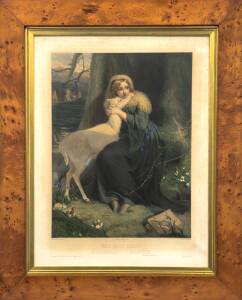 A 19th century huon pine framed lithograph