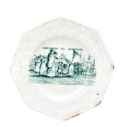 "Emigrants to Australia" transfer printed porcelain dish