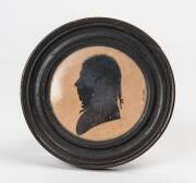 A Silhouette portrait of T J Whiteside, circa1810