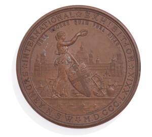 Sydney N.S.W. International Exhibition 1879 medallion
