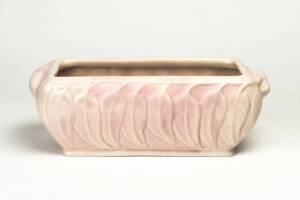 MELROSE WARE Pottery gumleaf flower trough