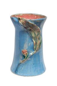 PHILIPPA JAMES PInk and blue glazed pottery vase