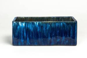 JOHN CAMPBELL Blue glazed pottery trough 