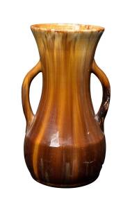 JOHN CAMPBELL Brown glazed two handled vase