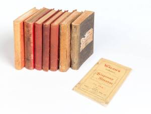 WALCH'S TASMANIAN ALMANAC; 8 volumes