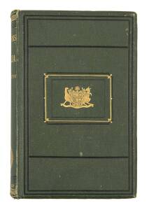 FORREST, John "Explorations in Australia…" [London, Sampson Low, 1875]. Octavo, eight plates, four folding maps; in original green cloth, gilt vignette on upper board. An important account of Forrest's successful exploring career, during which he most fam