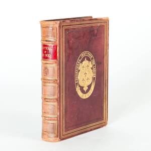 "Monsters of the Deep and Curiosities of Ocean Life. A book of anecdotes, traditions, and legends." [London, Nelson and Sons, 1876] by W.H. Davenport Adamas, based on his translation of the original by Armand Landrin. Leather-bound presentation copy with 