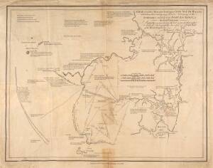 "A map of all those Parts of the Territory of New South Wales which have been seen by any Person belonging to the Settlement established at Port Jackson", by William Dawes, published by John Stockdale [London, 1792], window mounted, overall 78x66cm. Minor