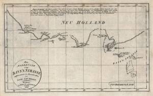 "Die Nordkuste von Bass's Strasse, aufgenommen im Decemr. 1800 von Lieutn Jac.Grant" [Weimar, 1806], early map of the coast of Victoria with Portland Bay, size 29x19cm.