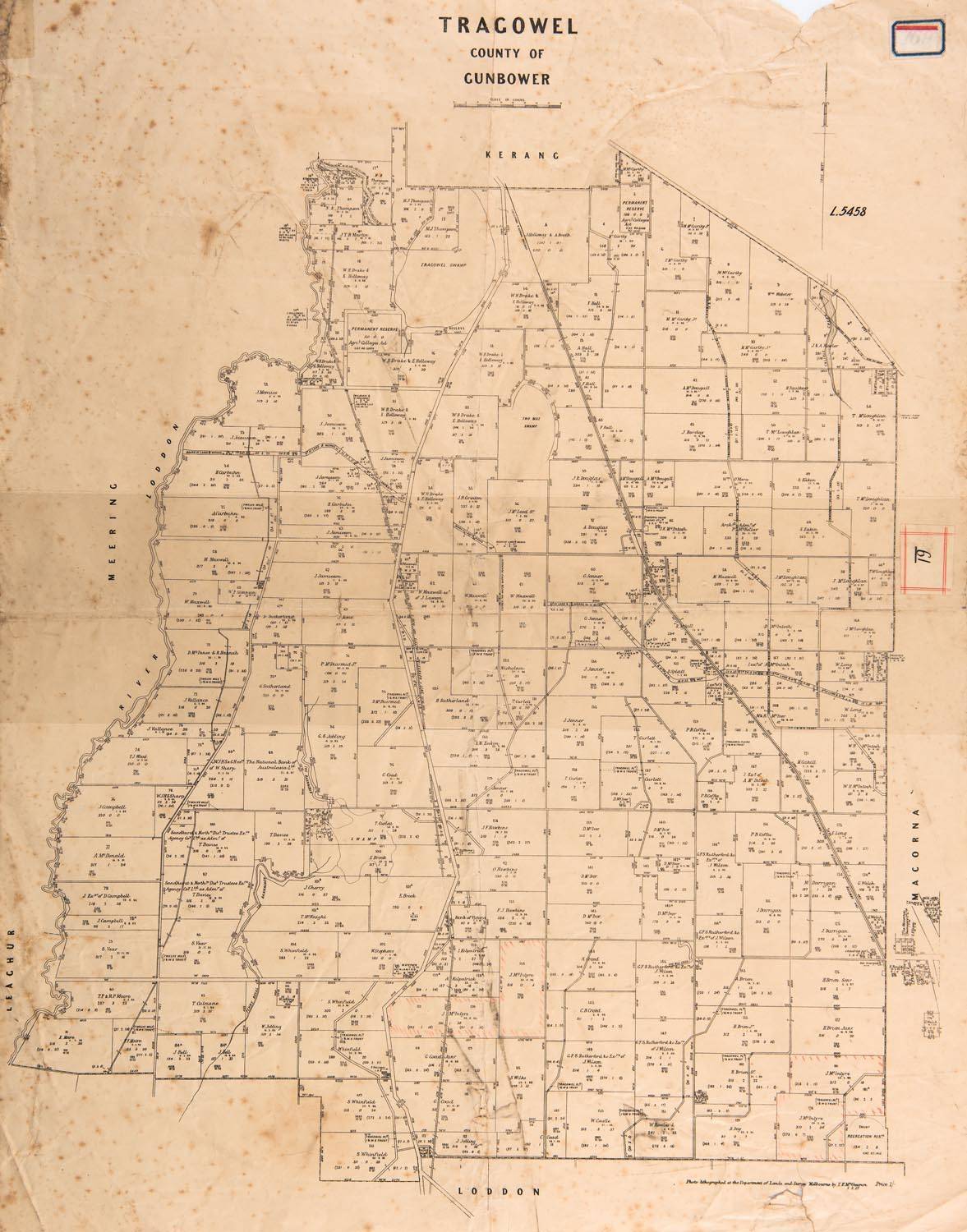 VICTORIAN MAPS: c1865-92 maps, noted New Map of Bendigo & District ...