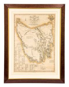 "Chart of Van Diemen's Land, From the Best Authorities, And from actual Surveys and Measurements", by Thomas Scott