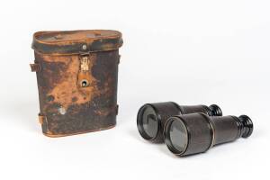 WW1 period French binoculars engraved G.W. HENTY