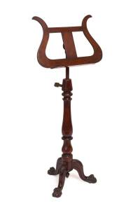 A rare Australian cedar music stand, circa 1855