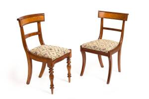 Two musk and cedar Tasmanian dining chairs, c1840