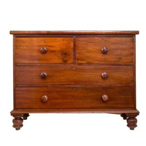 An Australian cedar chest of drawers, mid 19th century