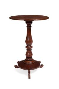 An Australian cedar candle or lamp stand, circa 1840