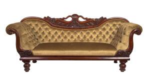 An Australian cedar double ended settee, circa 1850