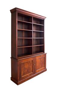 An Australian cedar open face bookcase, circa 1850