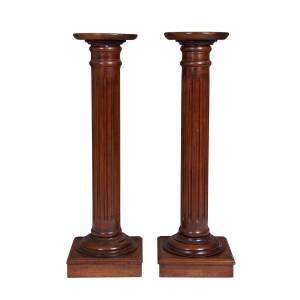 A pair of Australian blackwood pedestals, circa 1900