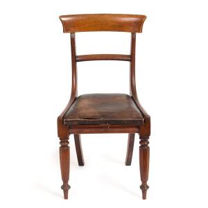 An Australian cedar spade back dining chair, circa 1840