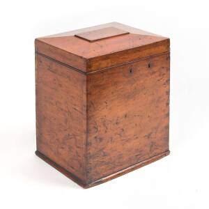 Cedar decanter box, mid 19th century