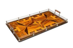 THOMAS GRIFFITHS Inlaid timber serving tray