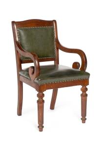 An Australian cedar carver chair, 19th century 