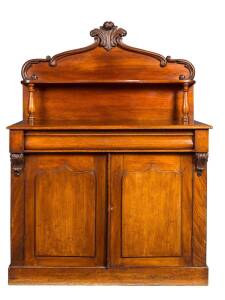 Australian cedar chiffonier with shield doors, circa 1860