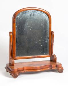 A huon pine toilet mirror, 19th century